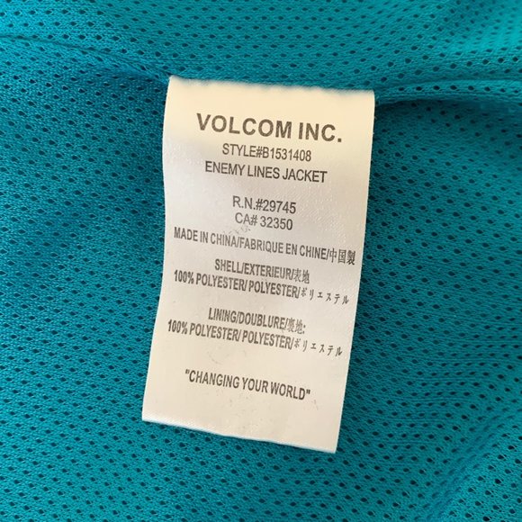Volcom Enemy Lines Windbreaker Jacket size XS - Picture 6 of 8